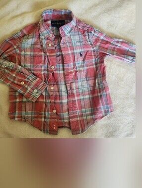 Ralph Lauren Red Plaid Button-Down Shirt